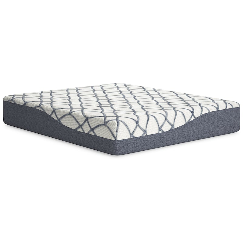 Signature Design by Ashley 14 Inch Chime Elite 2.0 White/Blue Mattress