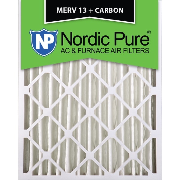 Nordic Pure 20x24x4 MERV 13 Plus Carbon AC Furnace Air Filters Qty