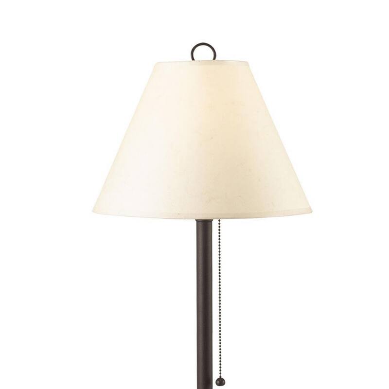 Paper Shade Metal Table Lamp with Pull Chain Switch,Set of 4,White and Black