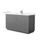 Option Dark Gray / Carrara Cultured Marble Top / Brushed