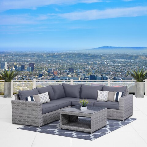 Kensington 6 Piece Sectional Seating Group with Cushions