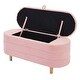 preview thumbnail 12 of 40, Full Size Upholstered Flower-Shape Bed with LED Light Strip & Ottoman,Sherpa Fabric Platform Bed with Wooden Slats Support,Pink