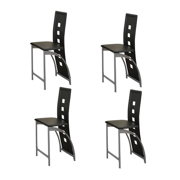 Black Dining Room Chairs, Set of 4 - Overstock - 33740275