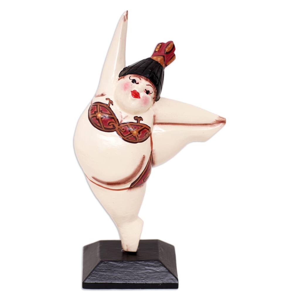 Novica Handmade Freedom Dance Wood Statuette