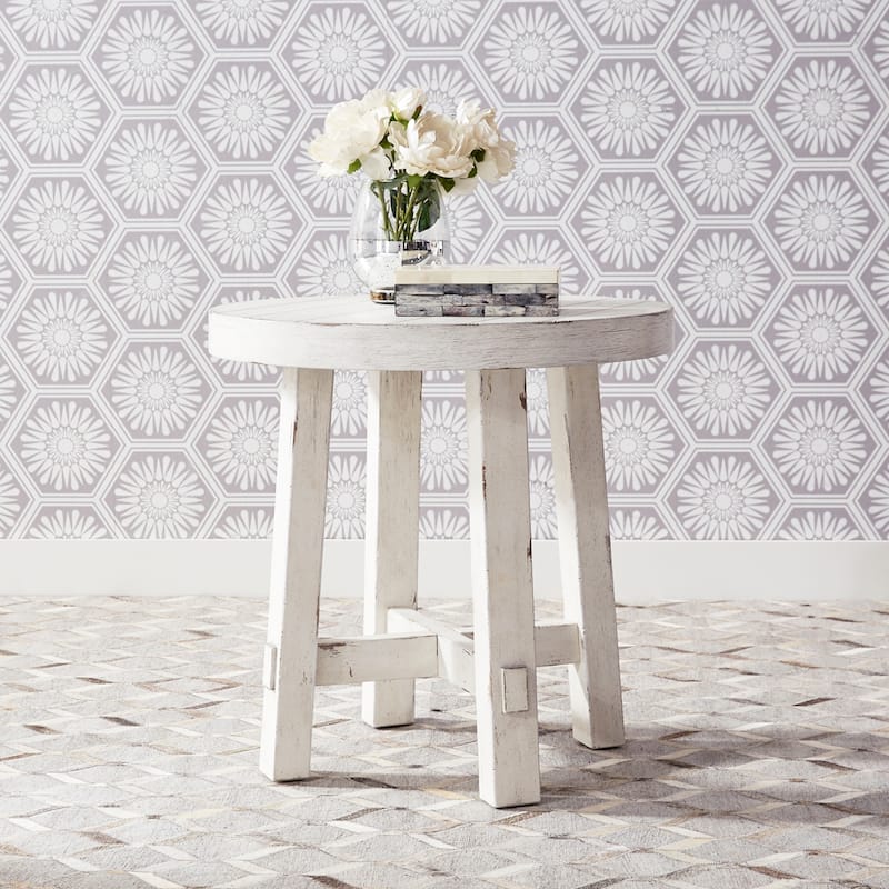 Modern Farmhouse Flea Market White Distressed 3 Piece Set