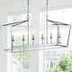 preview thumbnail 113 of 198, Marion Lantern Metal LED Pendant, by JONATHAN Y 49" - Chrome