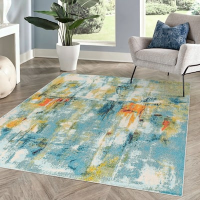 JONATHAN Y Groovy POP Modern Abstract Waterfall Area Rug