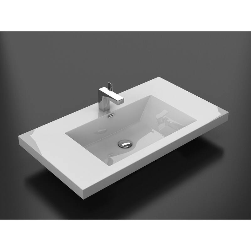 Alma 72 inch integrated sink / Double sink