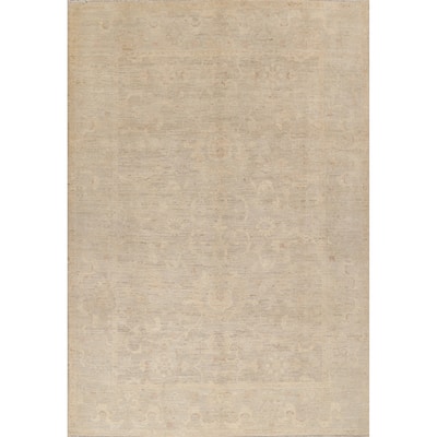 Vegetable Dye Muted Oushak Turkish Oriental Area Rug Wool Hand-knotted - 8'0" x 10'1"