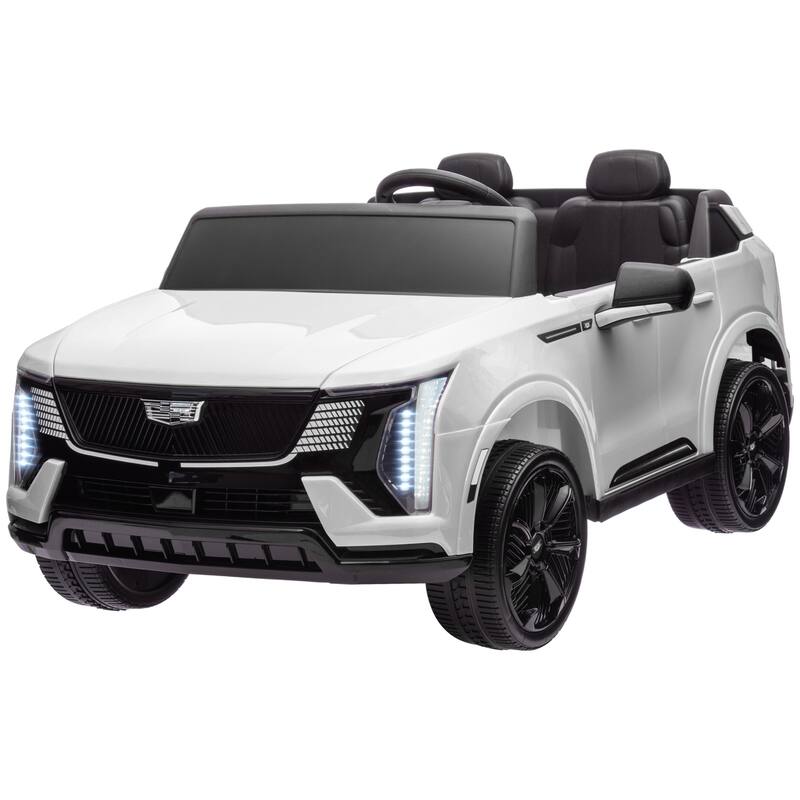 12V 2-Seater Kids Electric Car with Remote, Licensed Cadillac Escalade IQ 2025, LED Lights, Music, and 4-Wheel Suspension