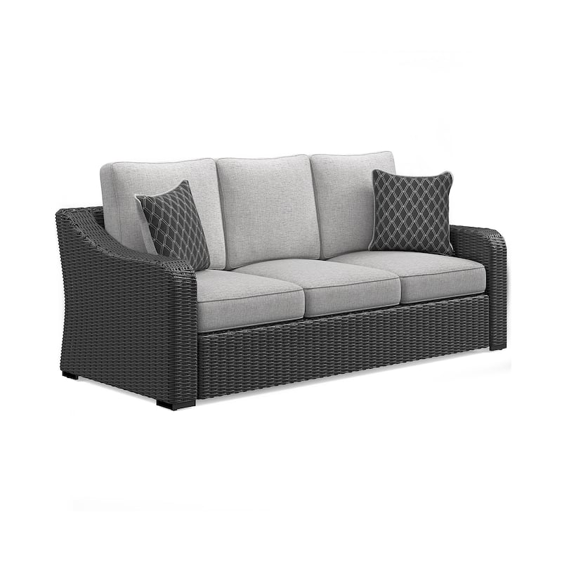 Signature Design by Ashley Beachcroft Outdoor Sofa with Cushion - 82.25" W x 37.75" D x 34.63" H