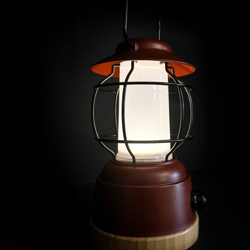 Kibun by Bulbrite S'mores Cordless LED Outdoor Table Lamp + Dimmer Built-in Rechargeable Battery 3-Level Brightness + Power Bank