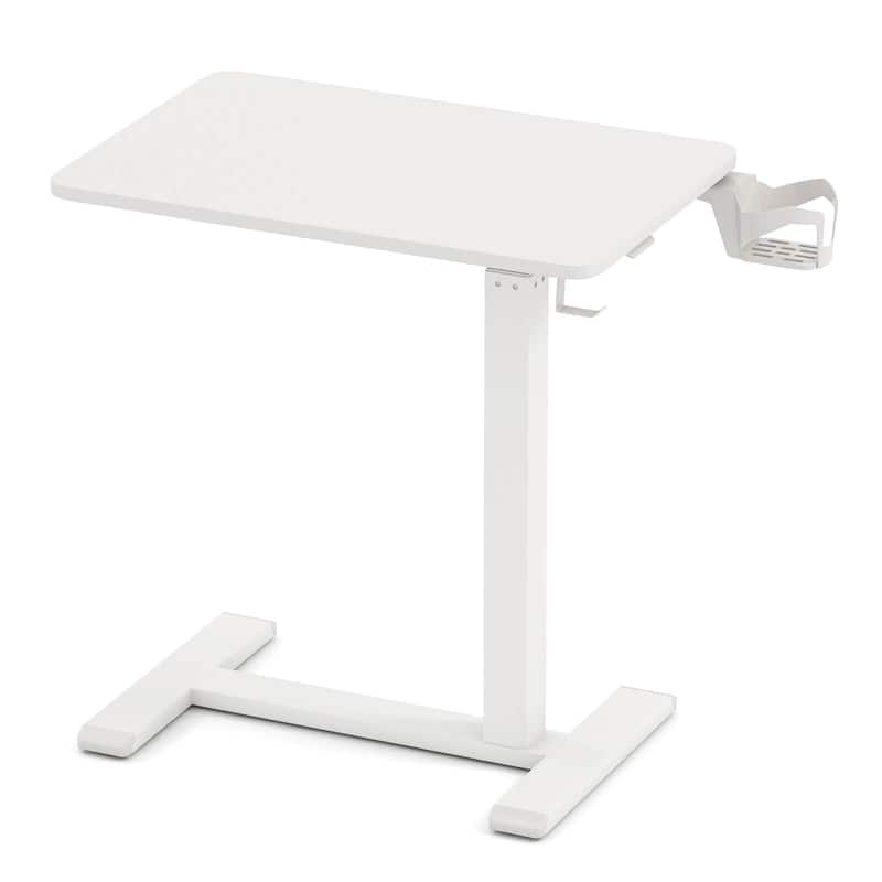 Costway C Shaped Side Table Height Adjustable Overbed Bedside Table - See Details