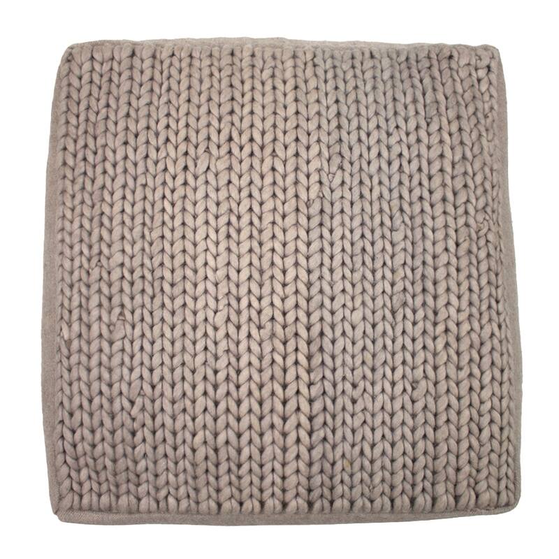 Jiti Indoor Braided Design Casual Lounging Pouf Ottoman Seating for Indoor Space.