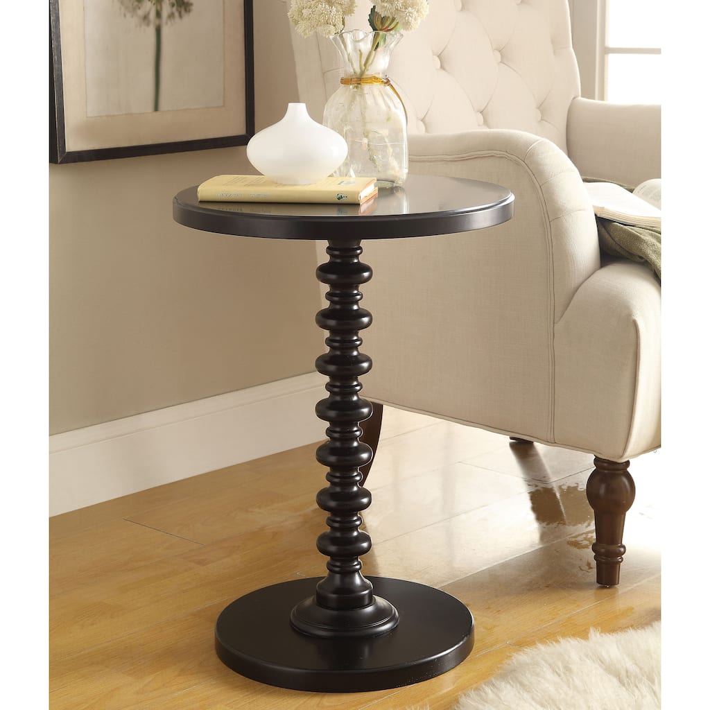 Salisa Round Wooden Side Table