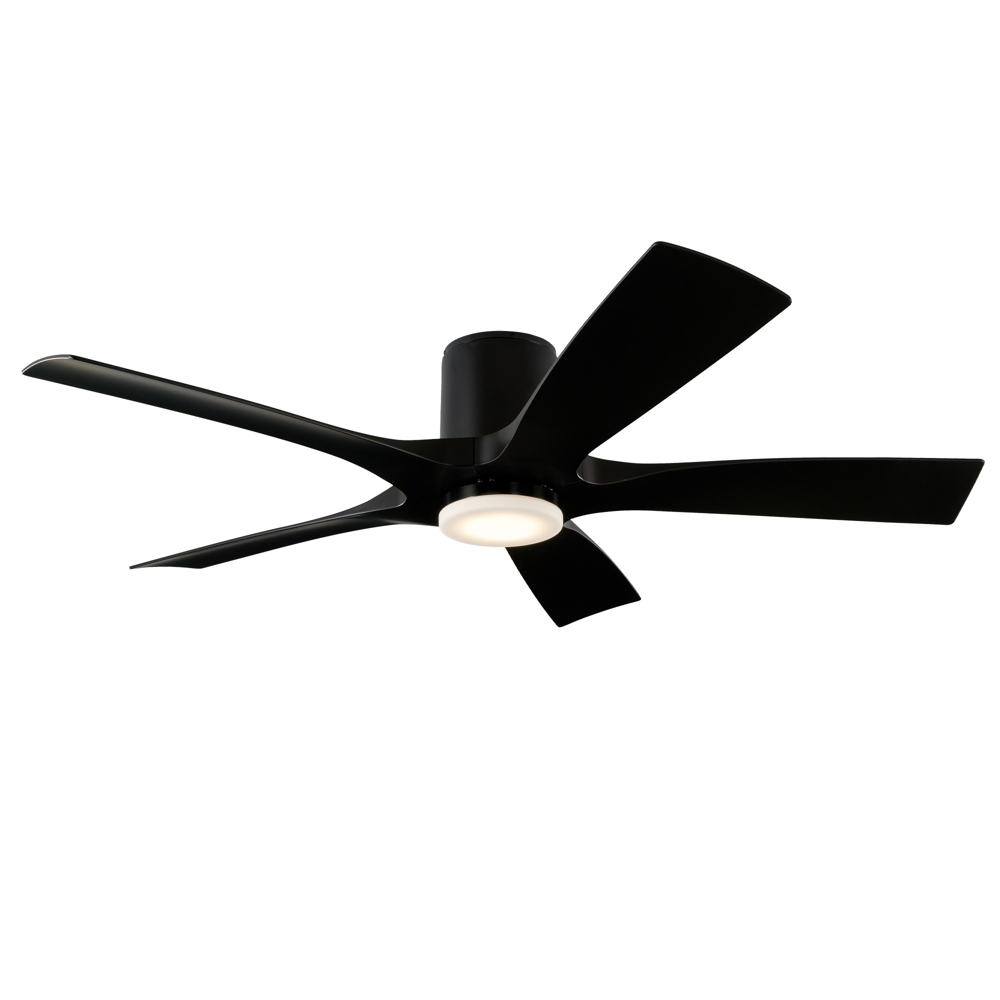 Light Kit Sold Separately Aviator Indoor and Outdoor 5-Blade Smart Flush Mount Ceiling Fan 54in Graphite Weathered Gray with Wall Control 