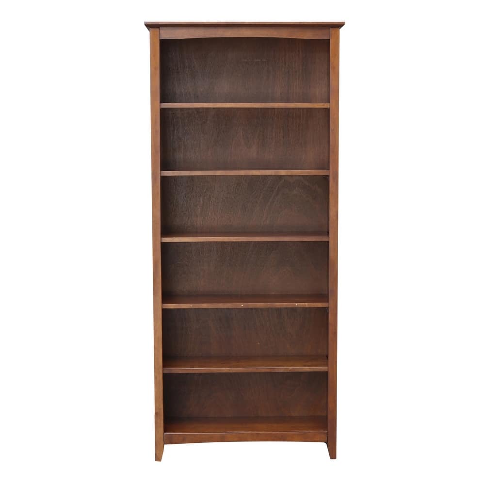International Concepts Solid Wood Shaker Bookcase