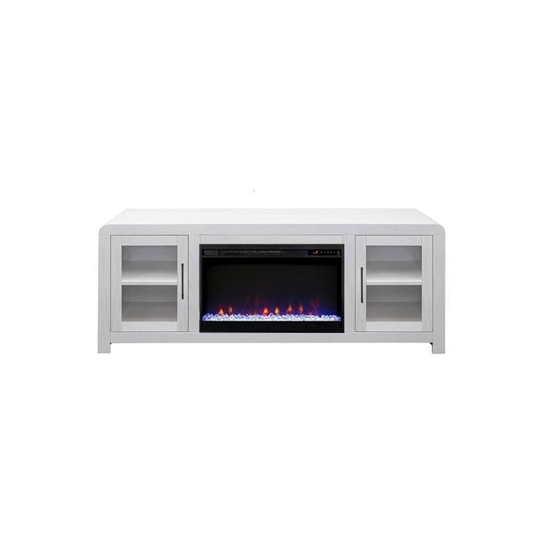 Bridgevine Home Haven 65 inch Fireplace TV Stand, for TVs up to 75 inches, Minimal Assembly