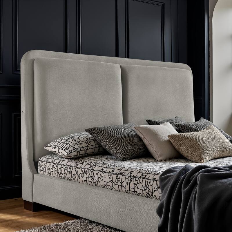 Noe Fabric Upholstered LED Platform Bed by iNSPIRE Q Modern