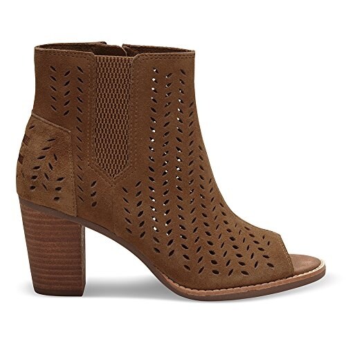 toms women's majorca peep toe mid calf boot