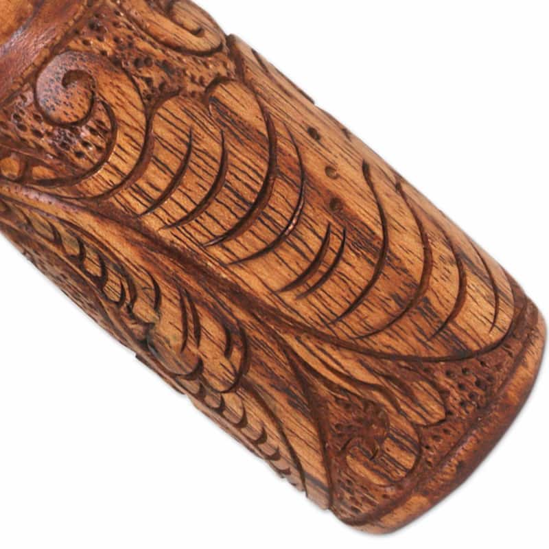 Novica Handmade Bottles Up Wood Bottle Opener