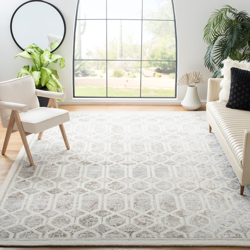 SAFAVIEH, Handmade Artistry Poulia Geometric Wool Rug