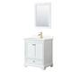 Option White, Gold Trim, Giotto Quartz Top