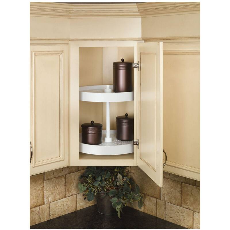 Rev-A-Shelf Lazy Daisy Polymer 24 Inch Full Circle 2 Shelf Lazy Susan