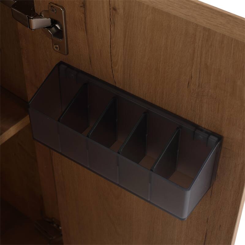 Bathroom Vanity With Sink In 24/30 Inch, Freestanding Bathroom Vanity With Soft Close Door And Adjustable Shelves