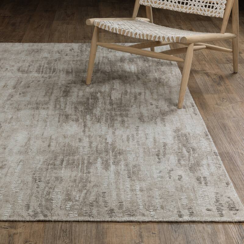 Cameryn Textural Distressed Abstract Beige/ Brown Area Rug