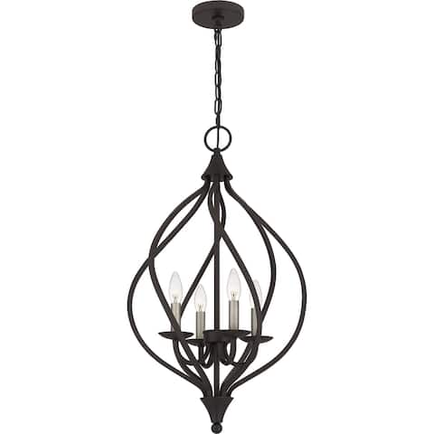 Dupont 4-Light Old Bronze Pendant - Old Bronze