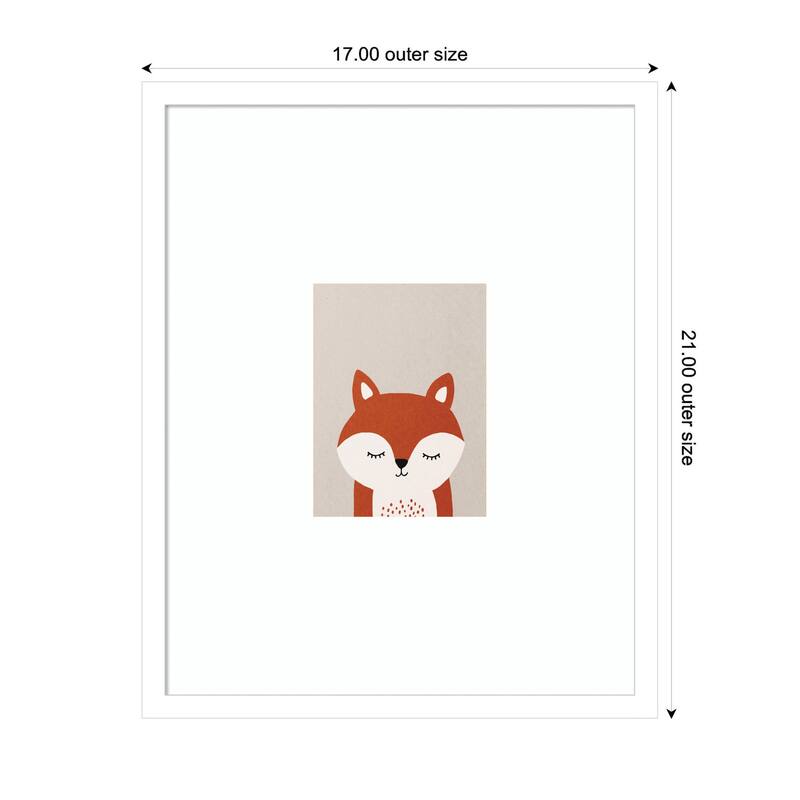 Kate and Laurel Fox by July Art Prints Framed Wall Art Print