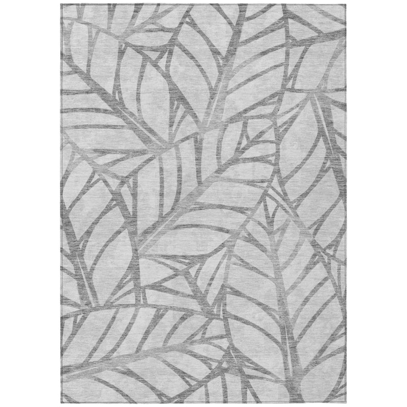 HomeRoots Floral Transitional Rectangle Outdoor Rug