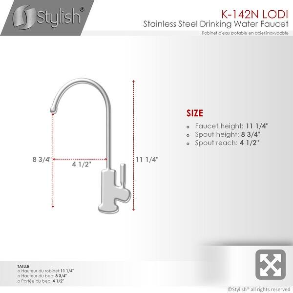 dimension image slide 0 of 2, STYLISH Pull Dow Kitchen Faucet + Water Tap - Matte Black Finish