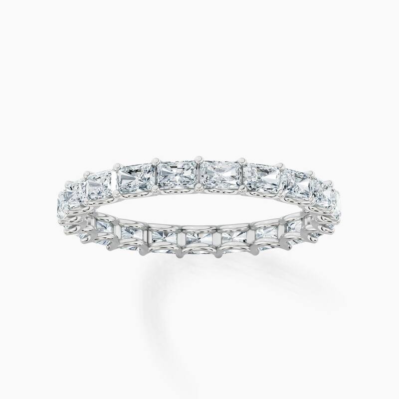 Auriya 14k Gold Radiant East-West Lab Grown Diamond Eternity Band 2.10 - 8.25 ct. tw. (F-G, VS)