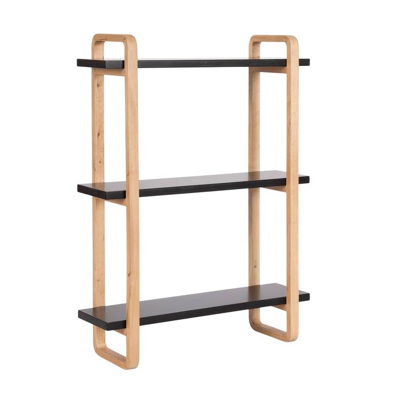 Kate and Laurel Summit Wood Shelf - 18x6x25 - 18x6x25 - Black