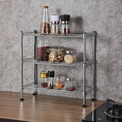 3-Tier Metal Shelving Storage Unit