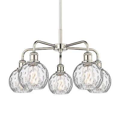 Innovations Lighting 516-5CR-15-24 Athens Water Glass Chandelier