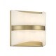 preview thumbnail 1 of 5, Minka Lavery 821-L Velaux 7" Tall LED Wall Sconce with Faux Alabaster