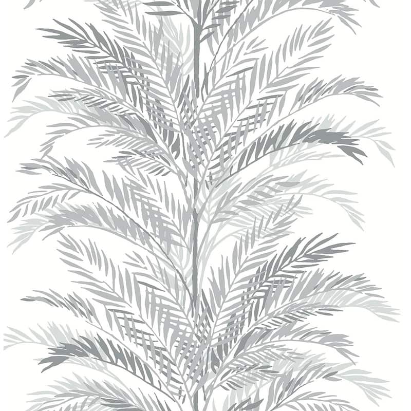 Luxe Haven Keana Palm Peel and Stick Wallpaper - 20.5 in. W x 18 ft. L - Harbor Mist