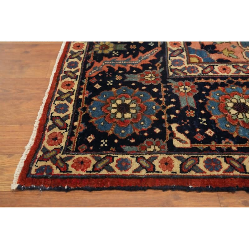 Hand Knotted Oriental 100% Wool Carpet Traditional Medallion Oranges & Rust Heriz Area Rug - 11' 11'' X 9' 3''