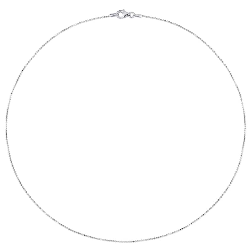 Miadora Sterling Silver Ball Chain Necklace
