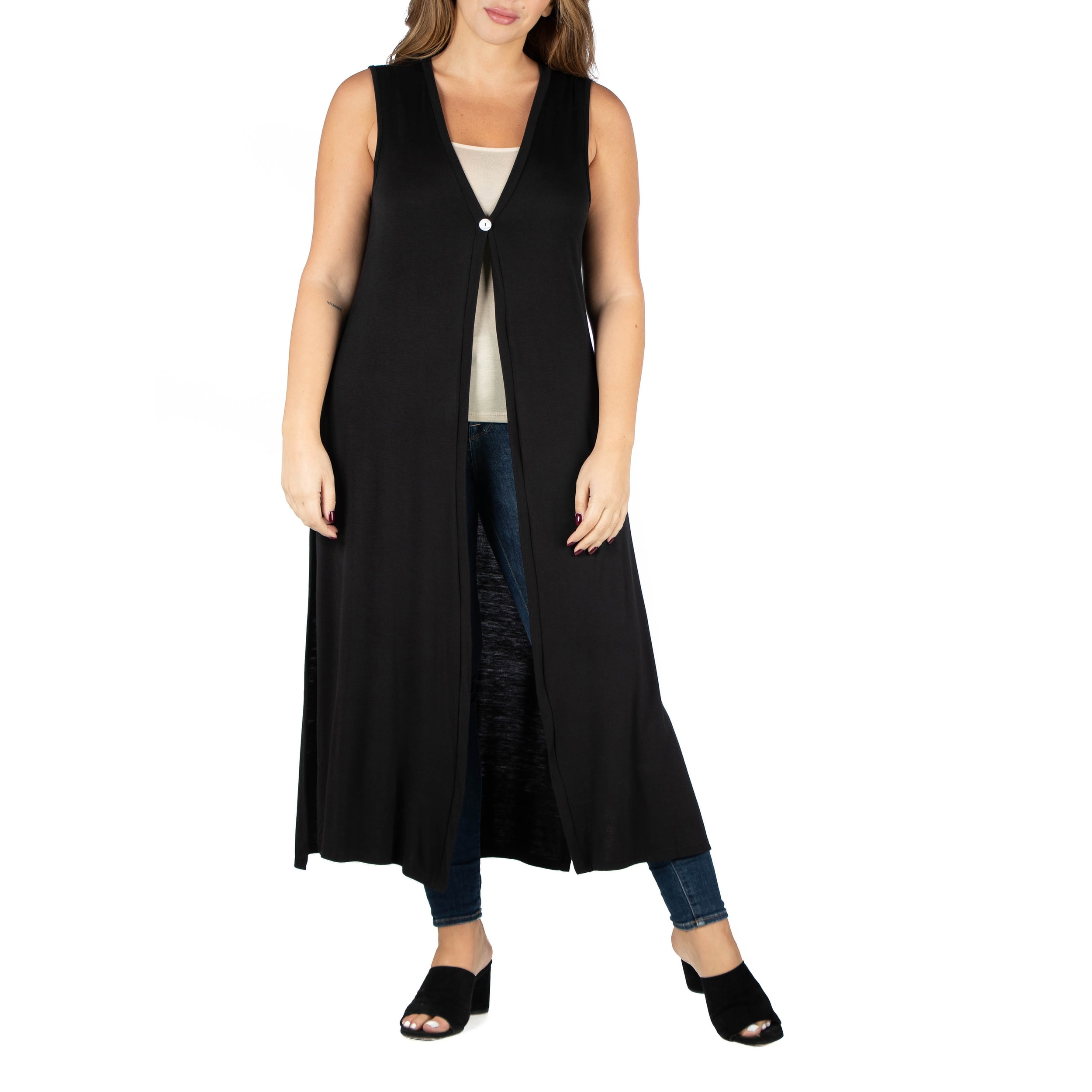 duster vest plus size
