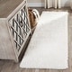 preview thumbnail 71 of 98, SAFAVIEH Indie Shag Hasna 2-inch Thick Rug 2'3" x 7' Runner - White - Runner