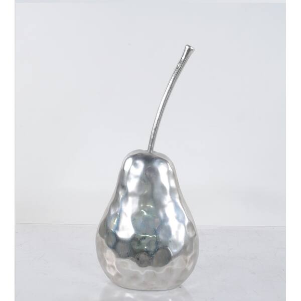 Delicious Hammered Finish Pear Statue Delicious Hammered Finish Pear Statue