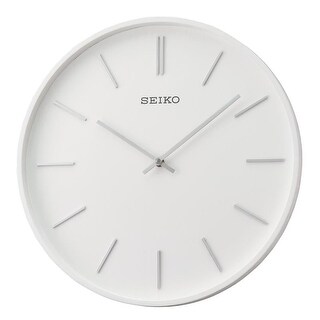 Wooden White Pax Wall Clock, White 13 in., QXA765WLH - Bed Bath ...