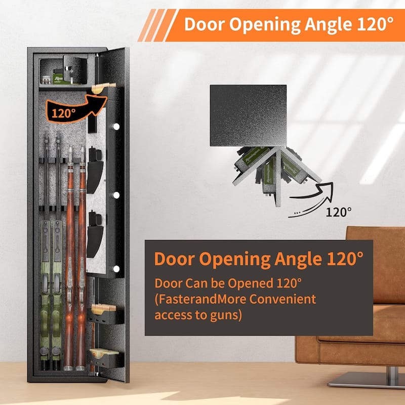 5-10 Rifle Safe Quick Access Long Gun Safe Shotgun Rifle Cabinet