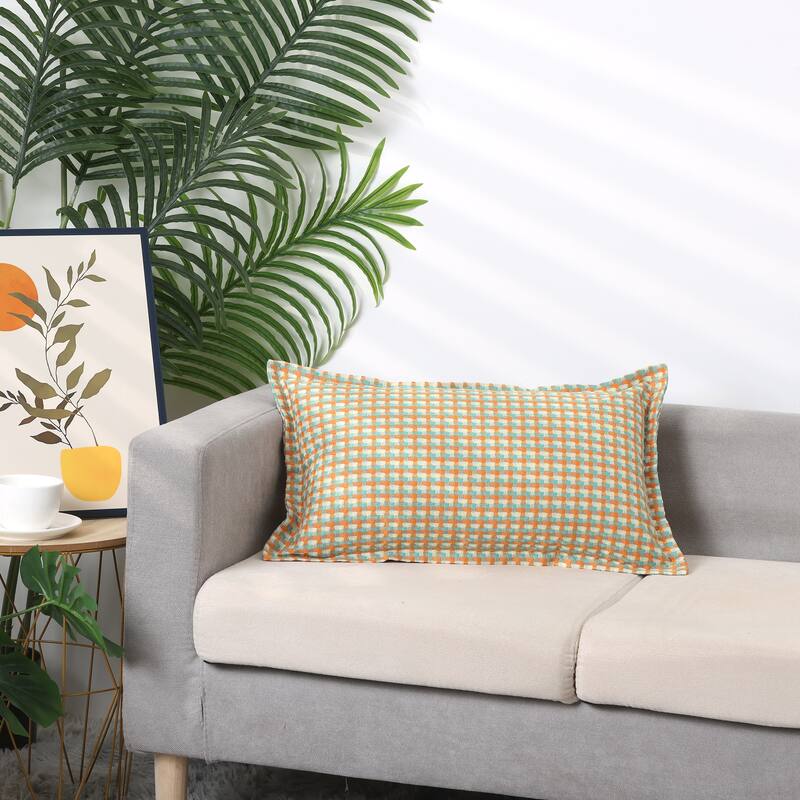 Plaid Throw Pillow Covers Decorative Pillow Cases Retro Cushion Covers