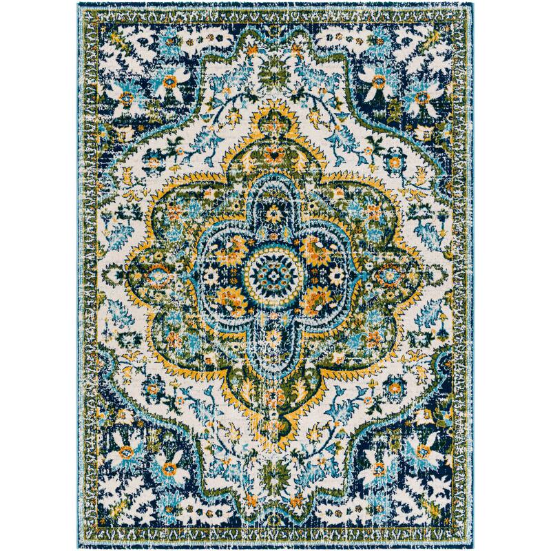 Livabliss Anu Vibrant Boho Medallion Area Rug
