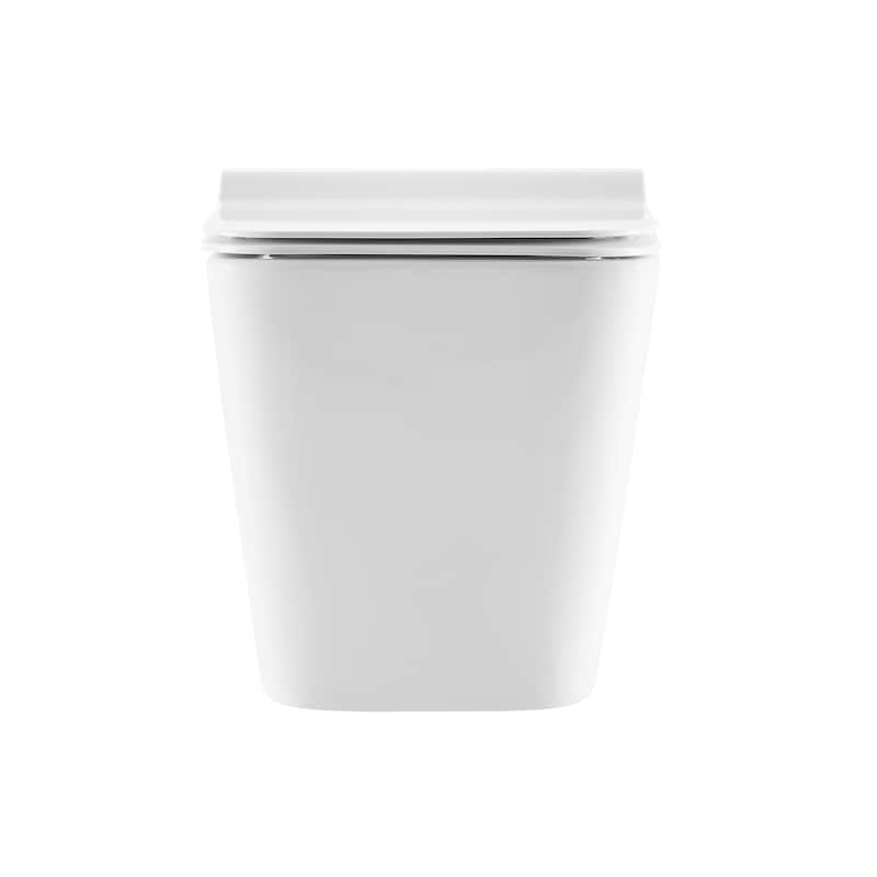 Swiss Madison Bastille Wall-Hung Toilet Bowl Only in Matte Black - 22.5" x 14.0" x 14.0"